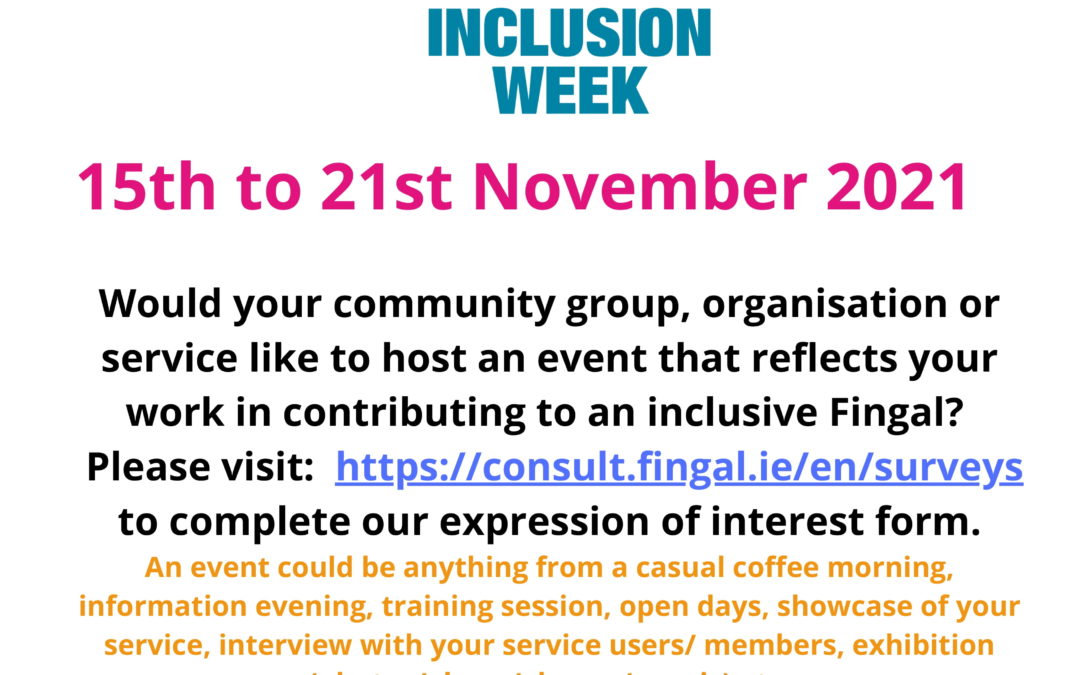 Fingal Inclusion Week 15th-21st November